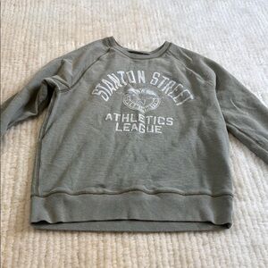 J. Crew Men's Green Sweater - Stanton Street Athletic League Size Medium